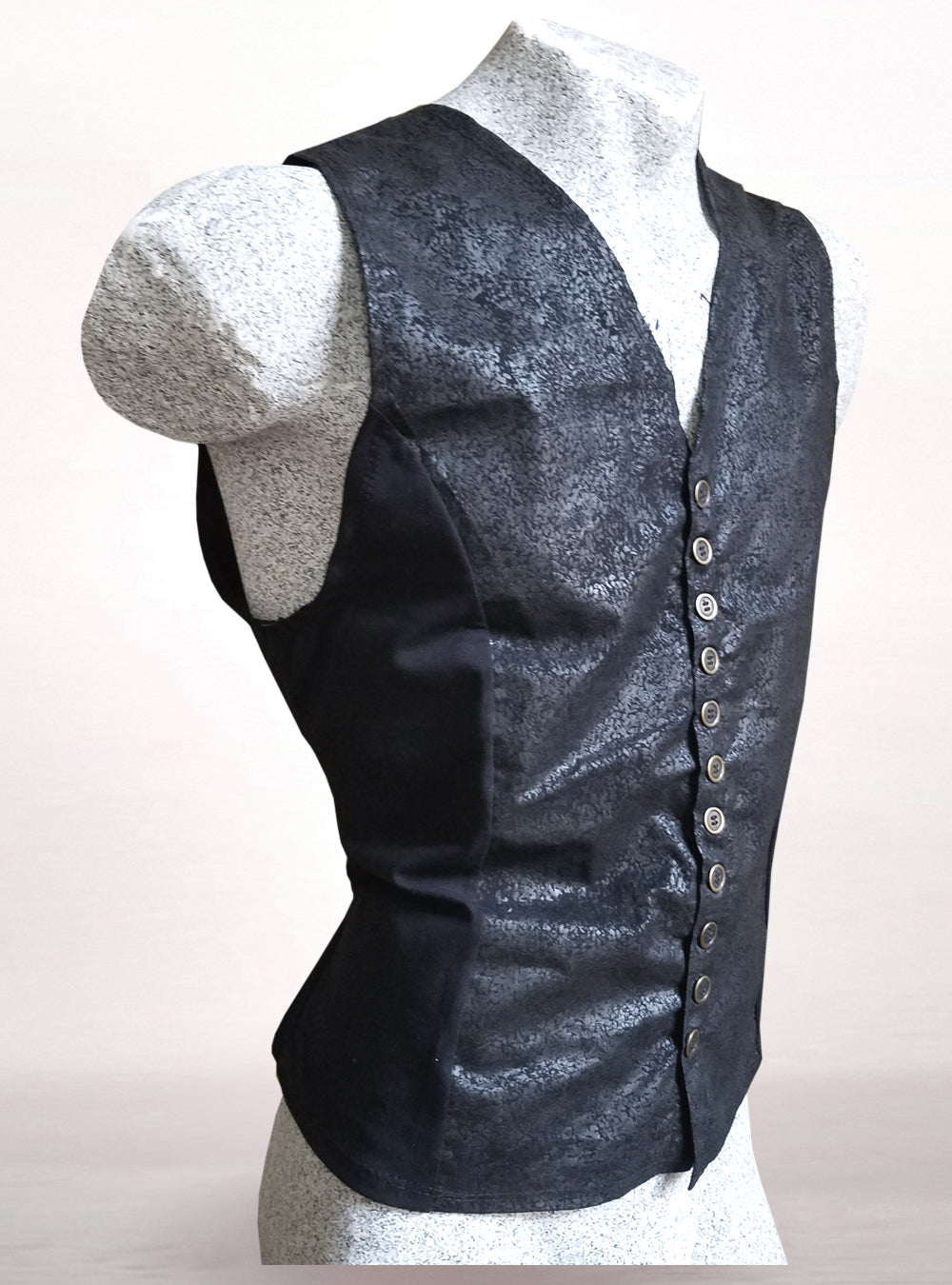 closeup leather look vest cyberpunk hybridpunk