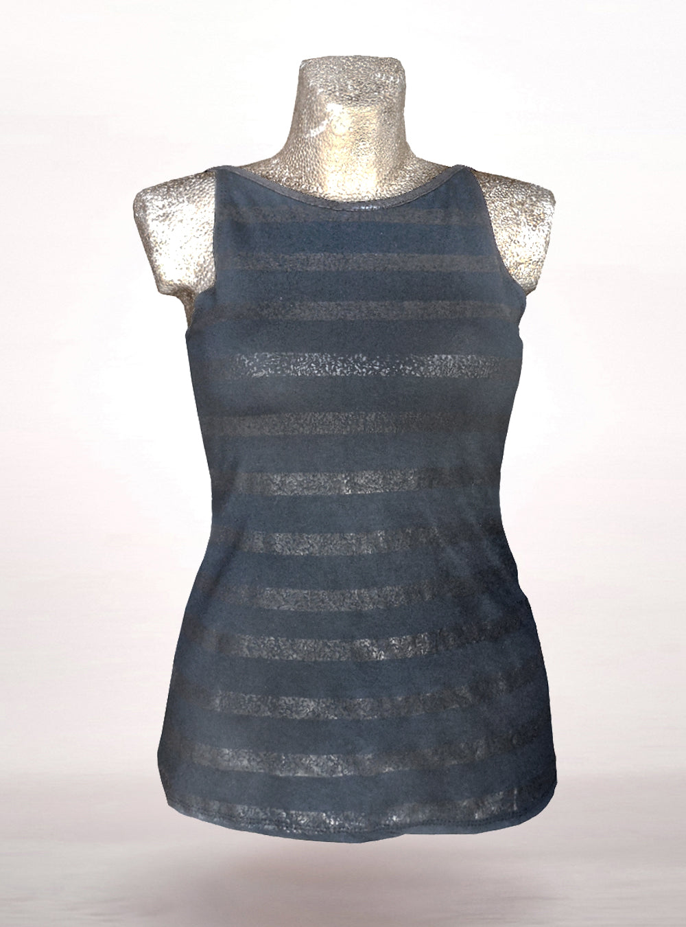 hybridpunkberlin womens black striped top gaol