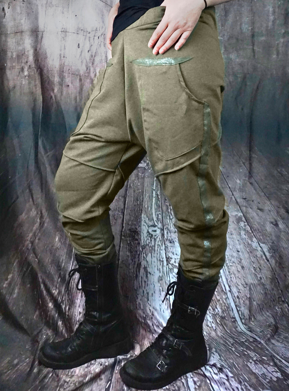 military green sweat pants cyberpunk