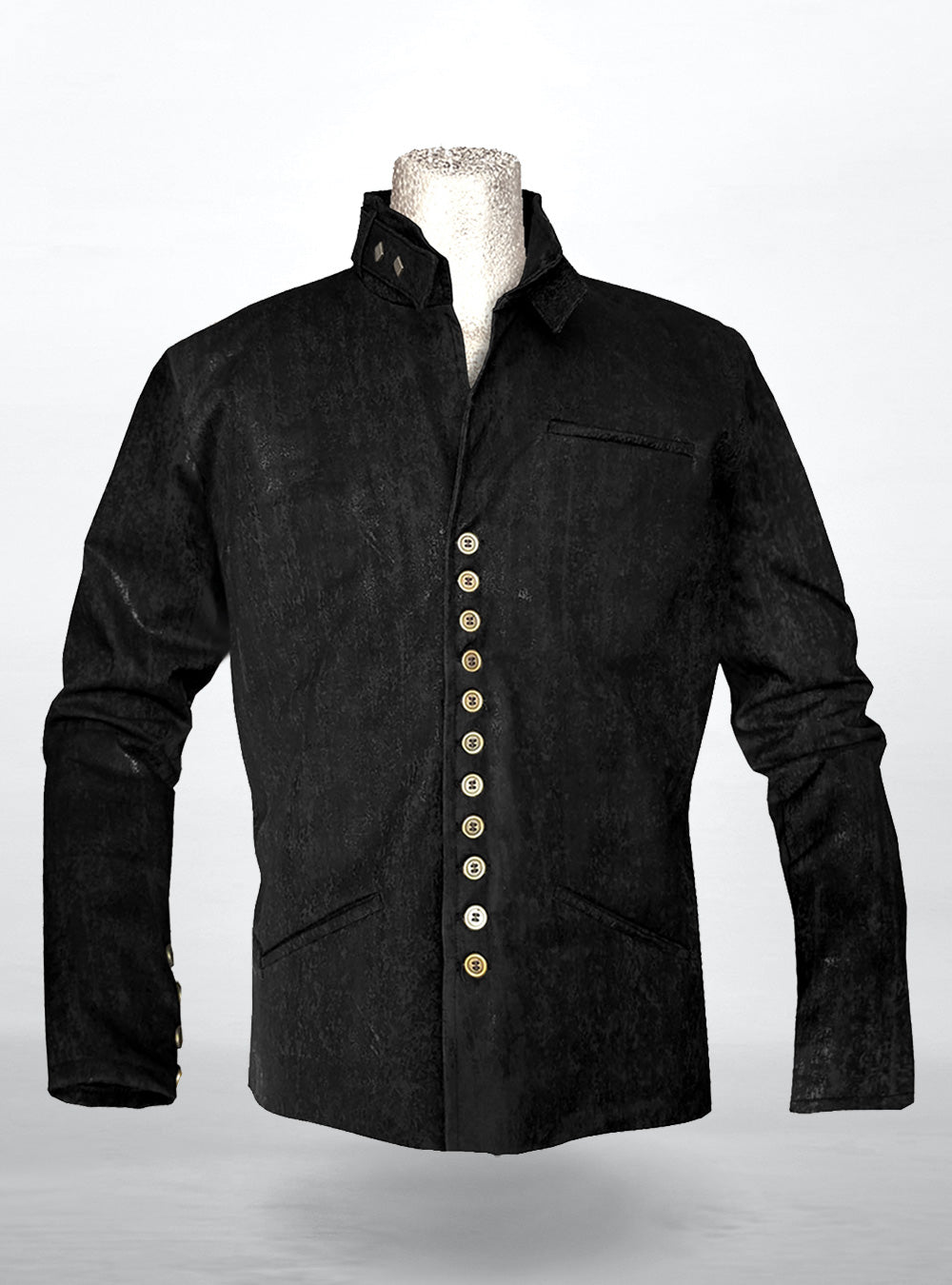 bad-mili-military-jacket-men-black-gothic-front | HybridPunkBerlin