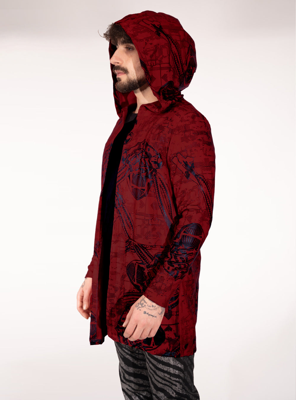 CyberApes Colours Men Long Hoodie Jacket Unisex