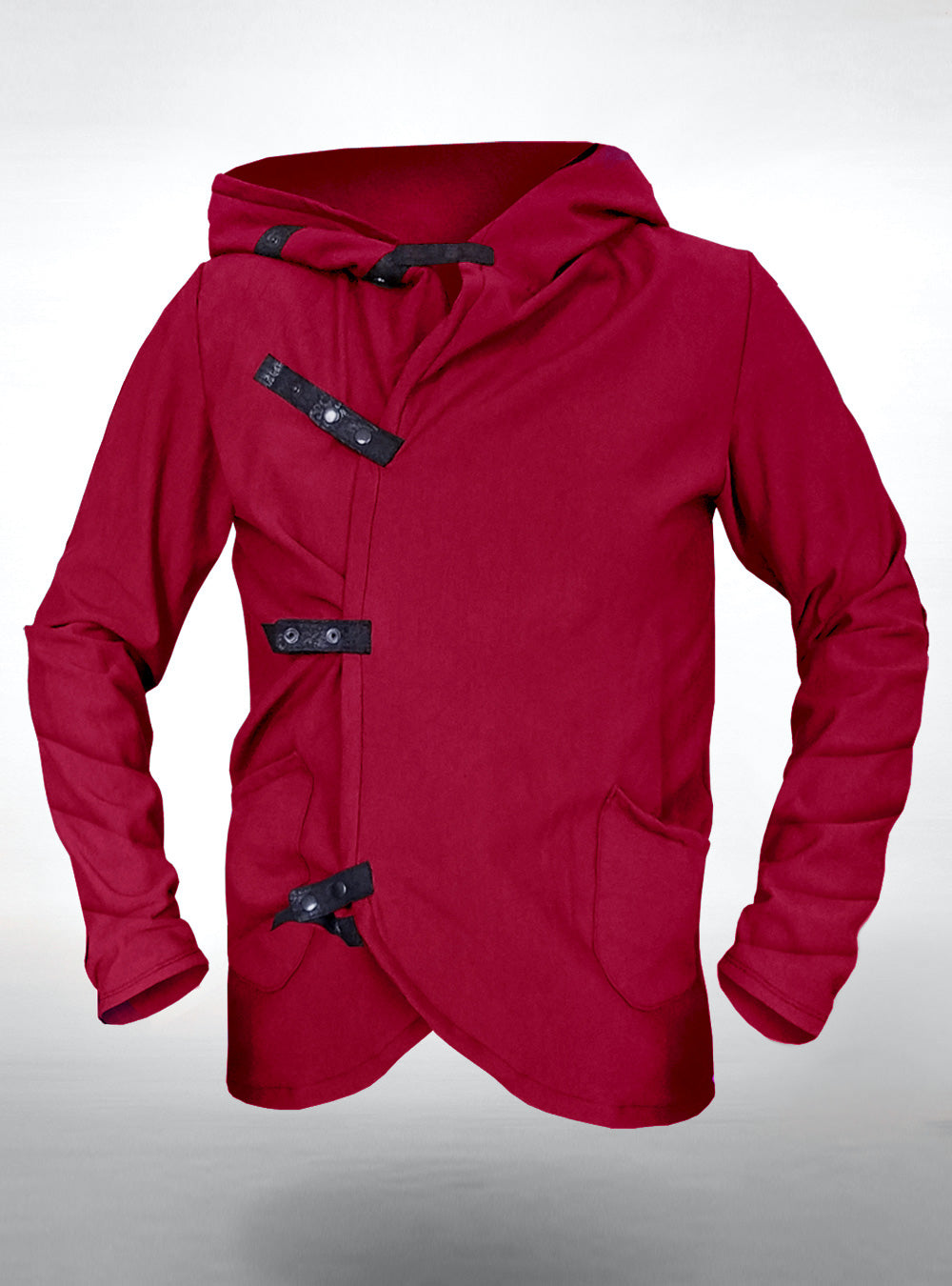 Avantgarde-Hoodie-Jacket-burgundy-Men | HybridPunkBerlin