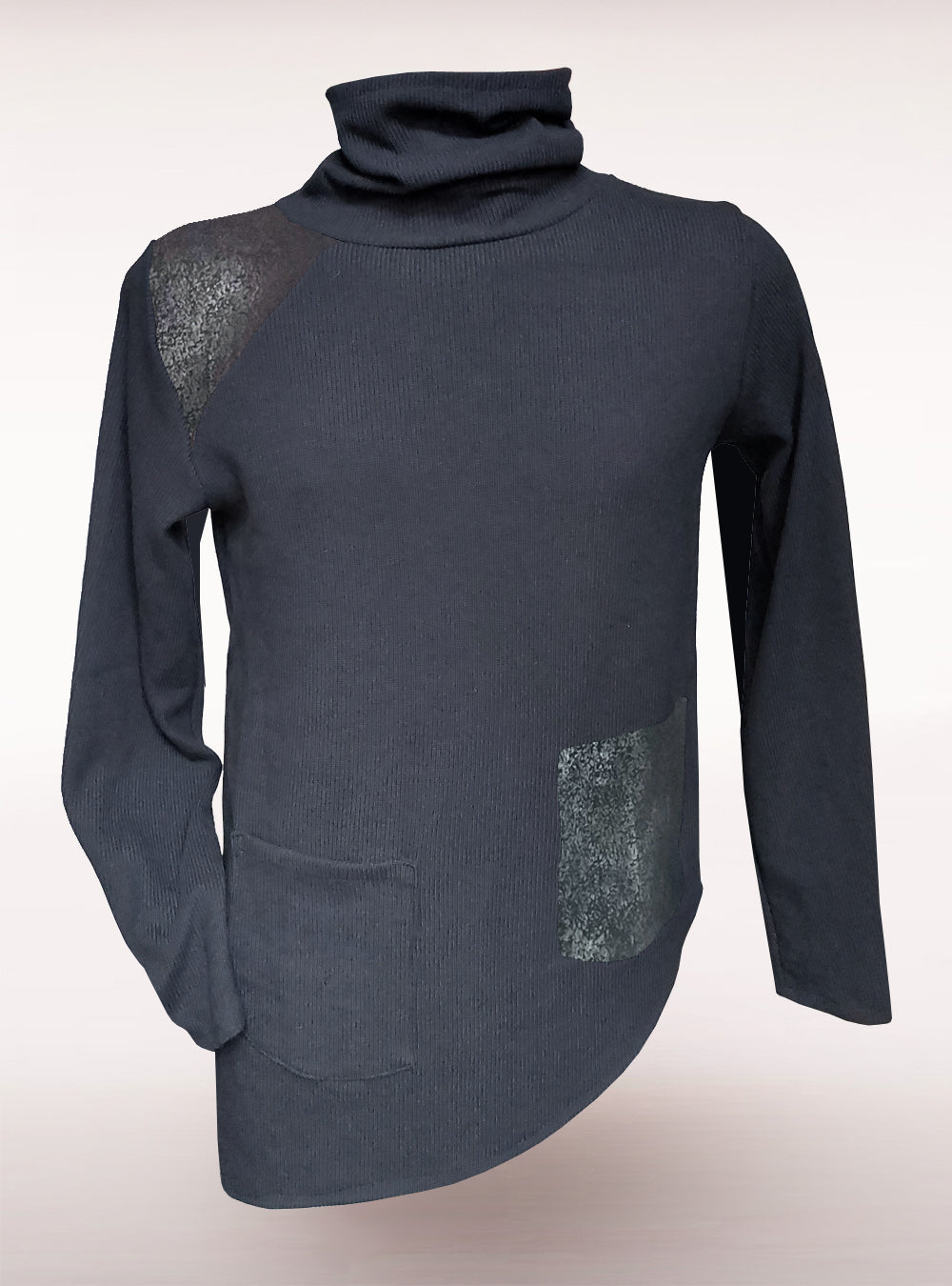 Knitted Turtle Neck Pullover Woman