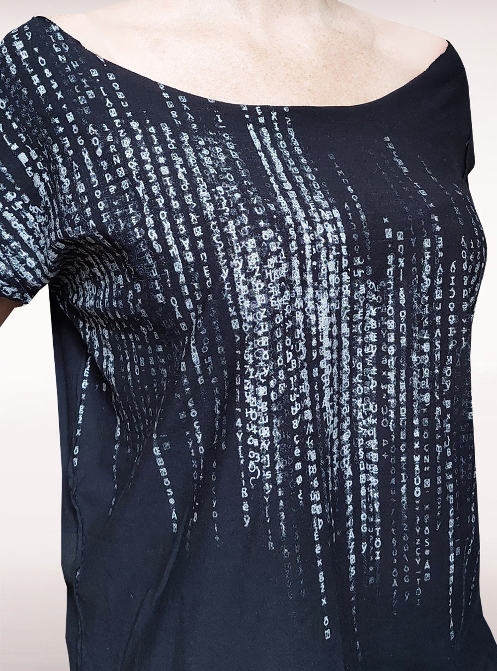 Matrix Print Shirt Girls