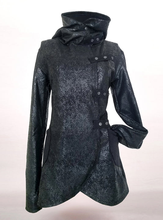 Tribu Hooded Cleather Damen