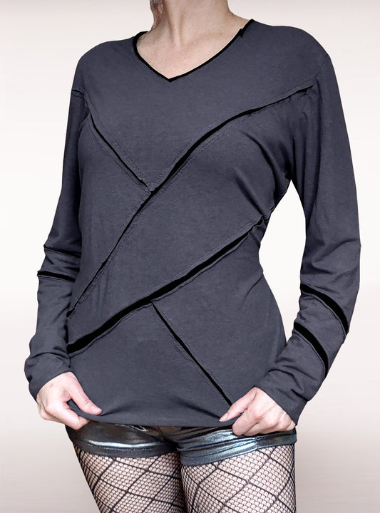 Slotted Longsleeve Damen