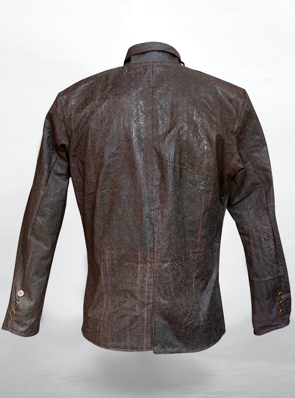 bad-mili-jacket-brown-mens-steampunk-distressed-back | HybridPunkBerlin