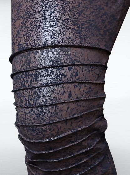biker-treggings-leather-look-leggings-brown-steampunk-detail | HybridPunkBerlin