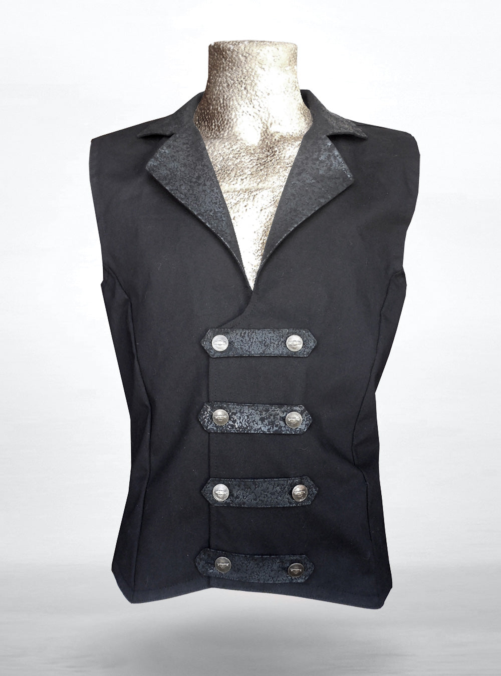 black-cyberpunk-vest-men | HybridPunkBerlin