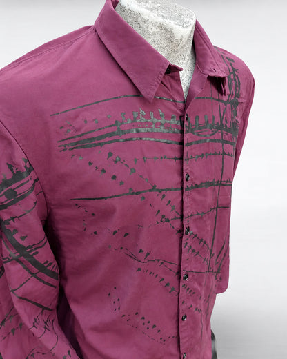 Cable Birds Viscose Shirt