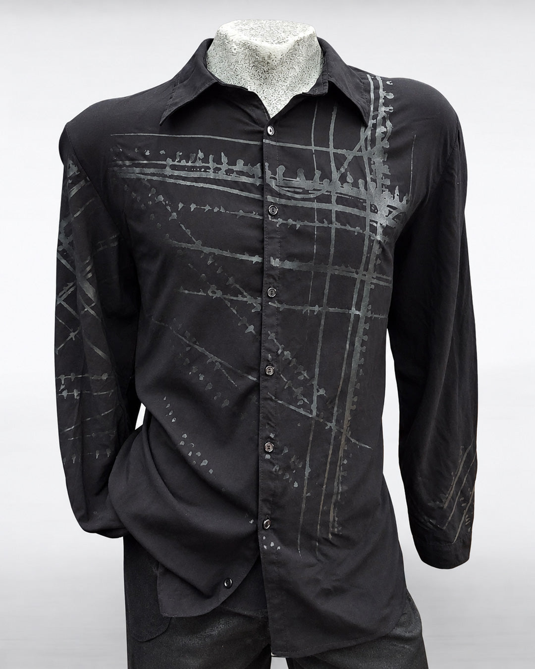 Cable Birds Viscose Shirt