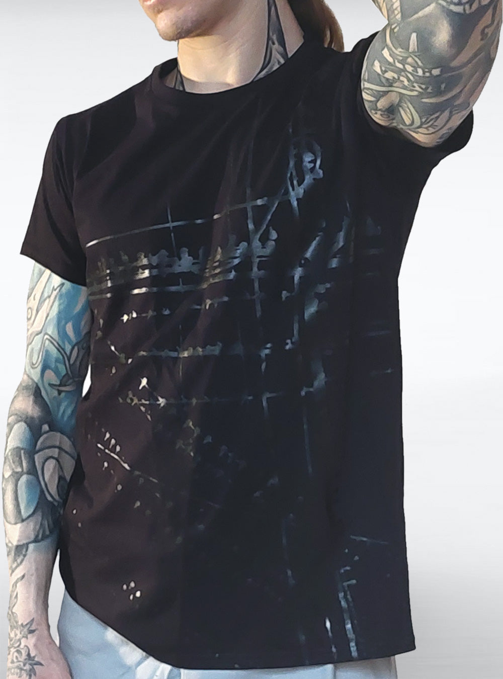 cable-birds-shirt-men-black-on-black | HybridPunkBerlin