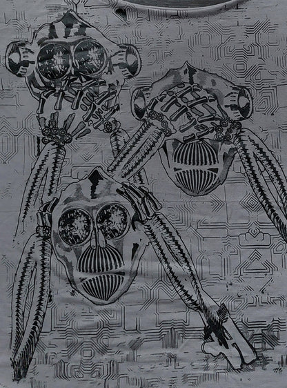 cyber-apes-grey-shirt-detail-print-close | HybridPunkBerlin