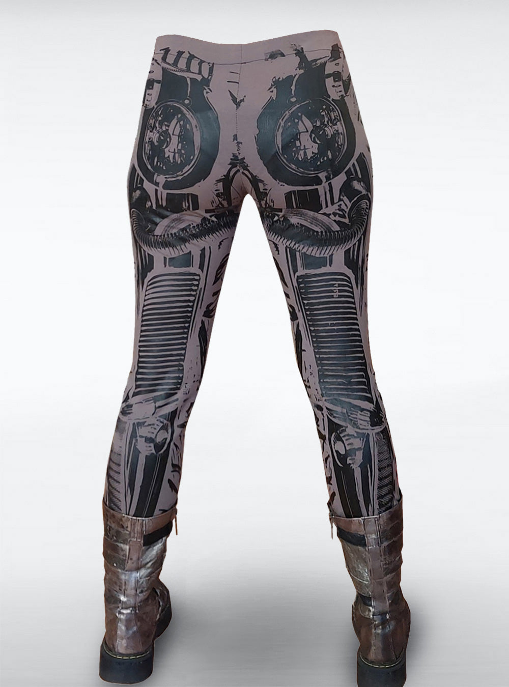 cyberpunk-leggings-brown-mud-black | HybridPunkBerlin