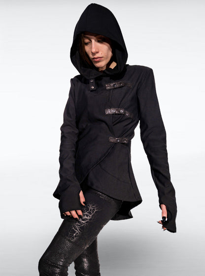 cyberpunk-sweat-jacket-women-black | HybridPunkBerlin