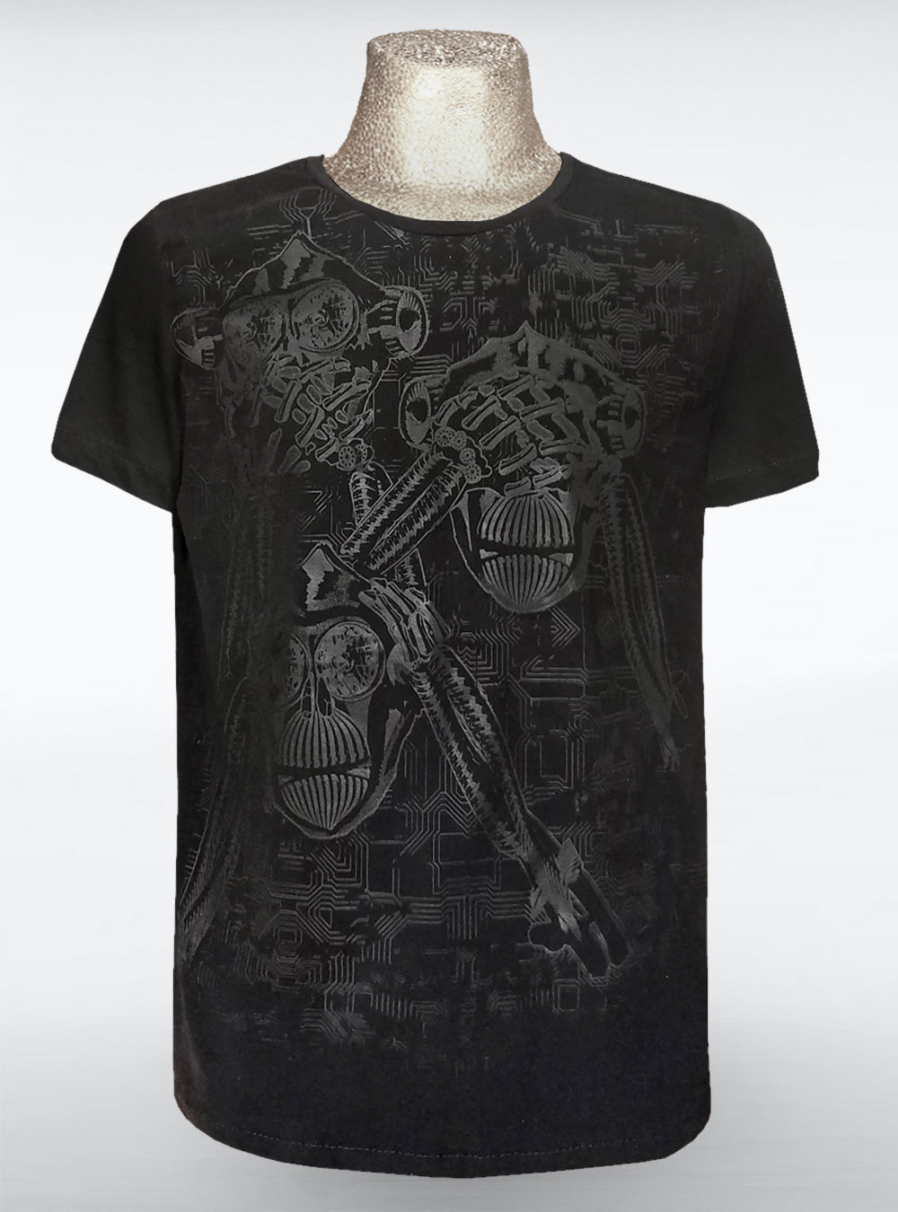 cyberpunk-t-shirt-men-black-on-black-print | HybridPunkBerlin