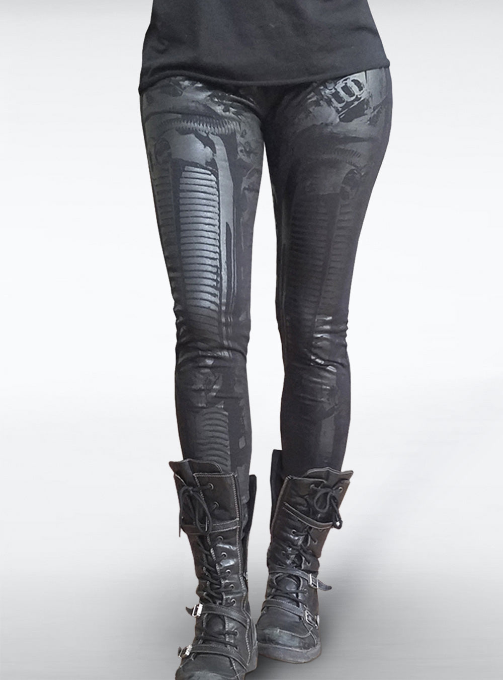 cyberrobo-leggins-black-cyberpunk-women | HybridPunkBerlin