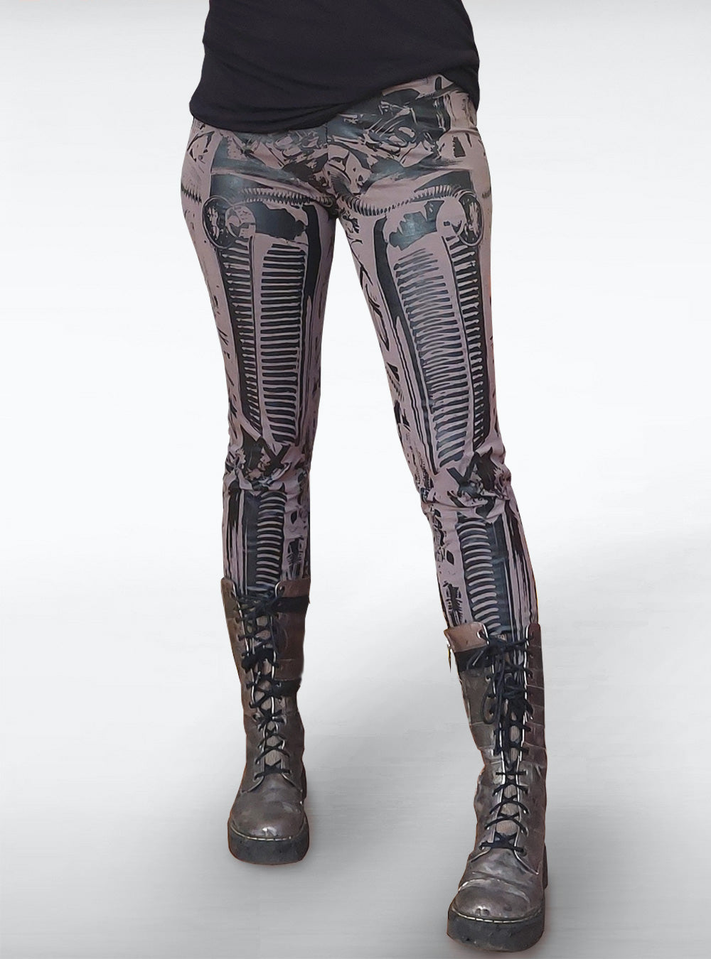 cyberrobo-mud-cyberpunk-leggings-robot-print | HybridPunkBerlin