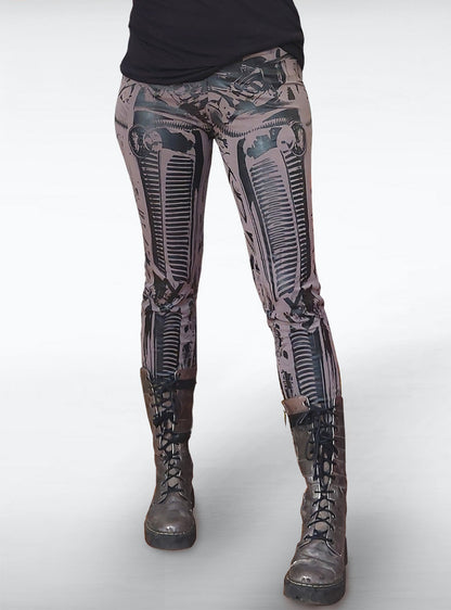 cyberrobo-mud-cyberpunk-leggings-robot-print | HybridPunkBerlin
