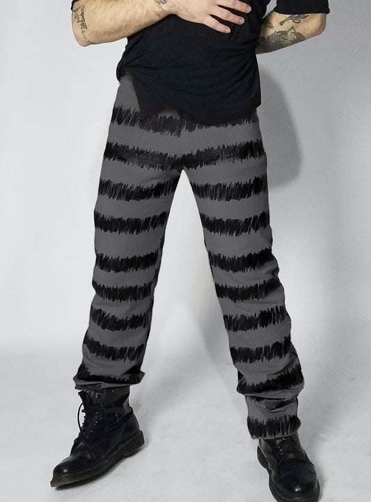 distra-pants-men-grey-comfort-stripes | HybridPunkBerlin