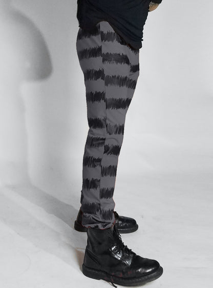 distra-pants-sweat-men-grey-black-stripes | HybridPunkBerlin