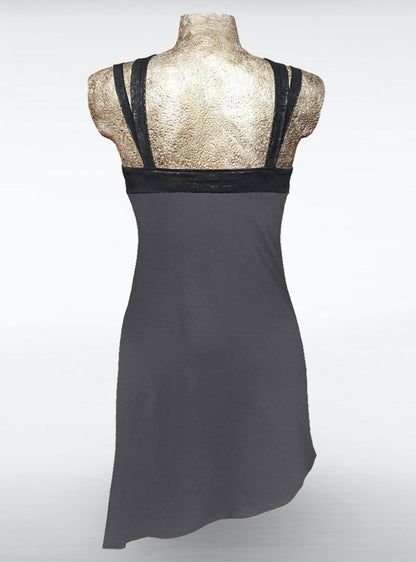 eritra-dress-anthracite-back-women-summer | HybridPunkBerlin