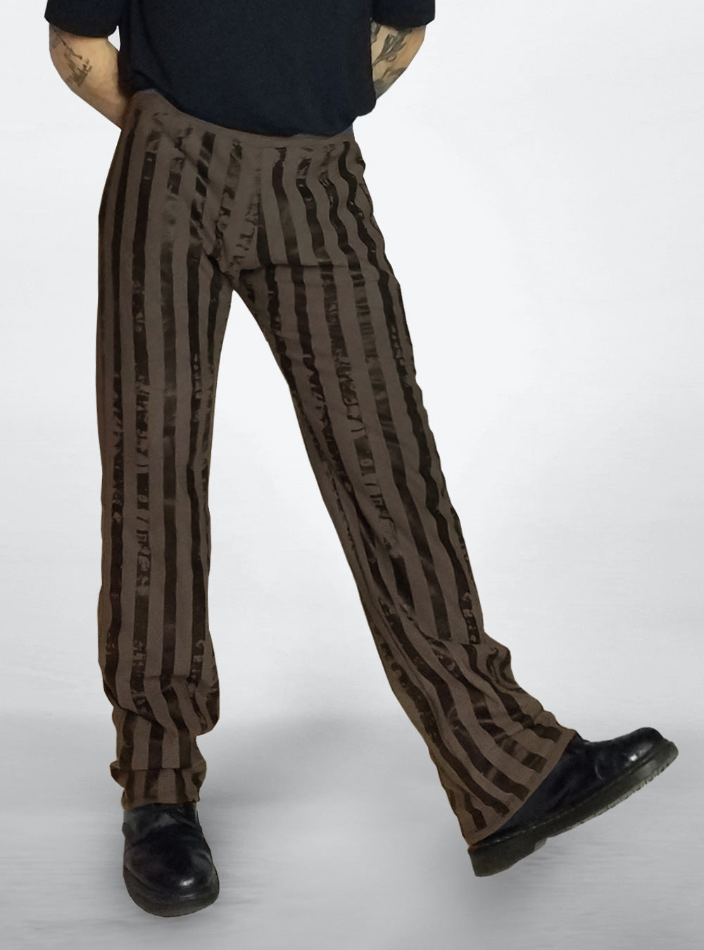 gitano-comfort-pants-men-brown-stripes-steampunk | HybridPunkBerlin