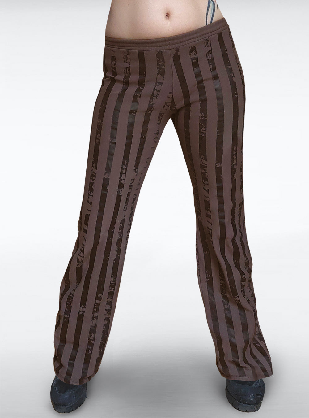 gitano-comfort-pants-steampunk-stripes-brown-woman | HybridPunkBerlin