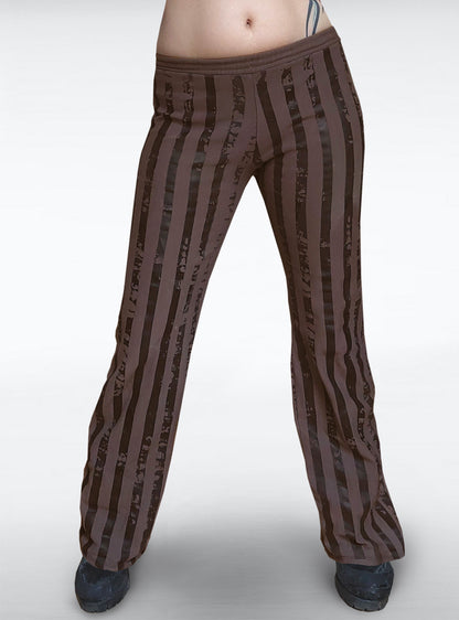 gitano-comfort-pants-steampunk-stripes-brown-woman | HybridPunkBerlin