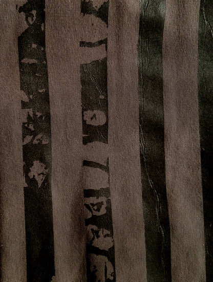 gitano-stripe-pants-brown-black-print-close | HybridPunkBerlin