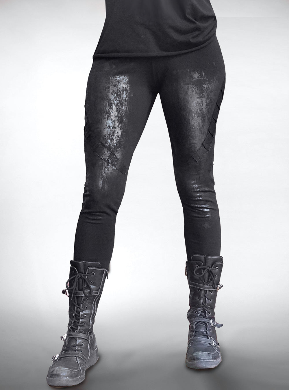 gunmetal-leggints-women-blyck-cyberpunk | HybridPunkBerlin