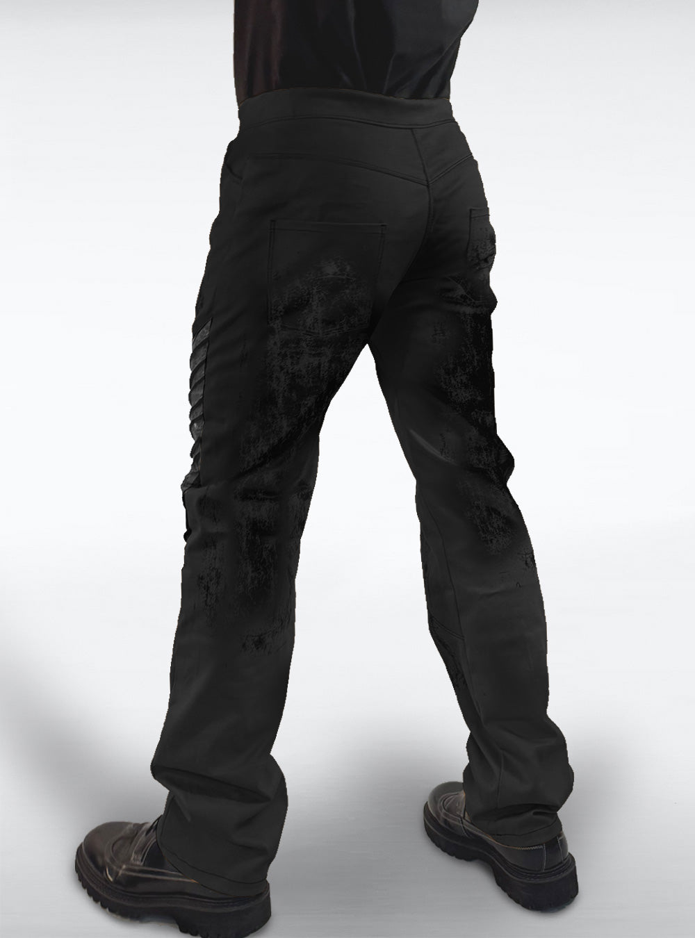 gunmetal-pants-black-men-back-side-gothic | HybridPunkBerlin