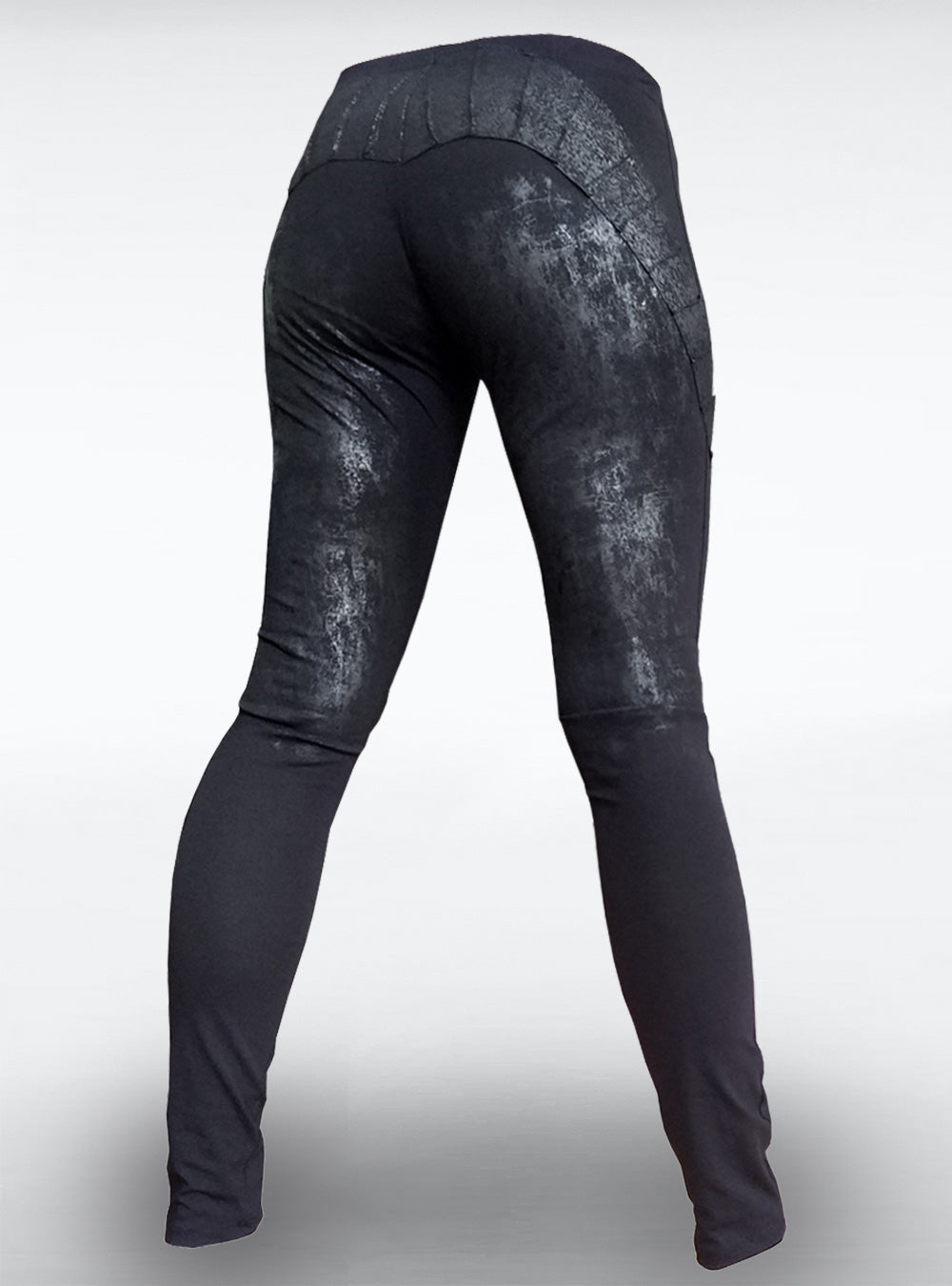 gunmetal-treggings-women-cyberpunk-black-back | HybridPunkBerlin