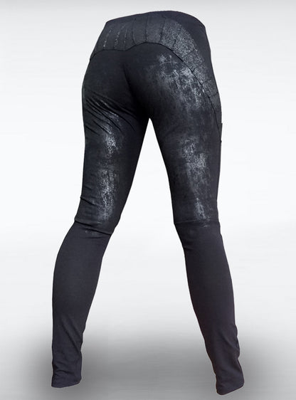 gunmetal-treggings-women-cyberpunk-black-back | HybridPunkBerlin