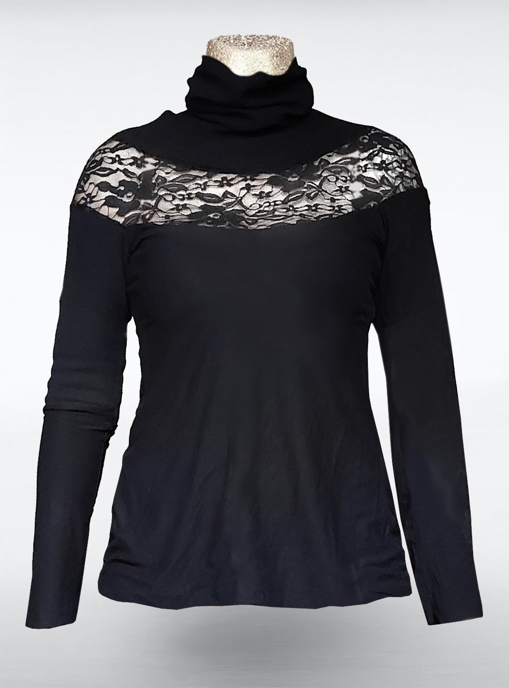 lorre-lace-black-gothic-pullover-women | HybridPunkBerlin