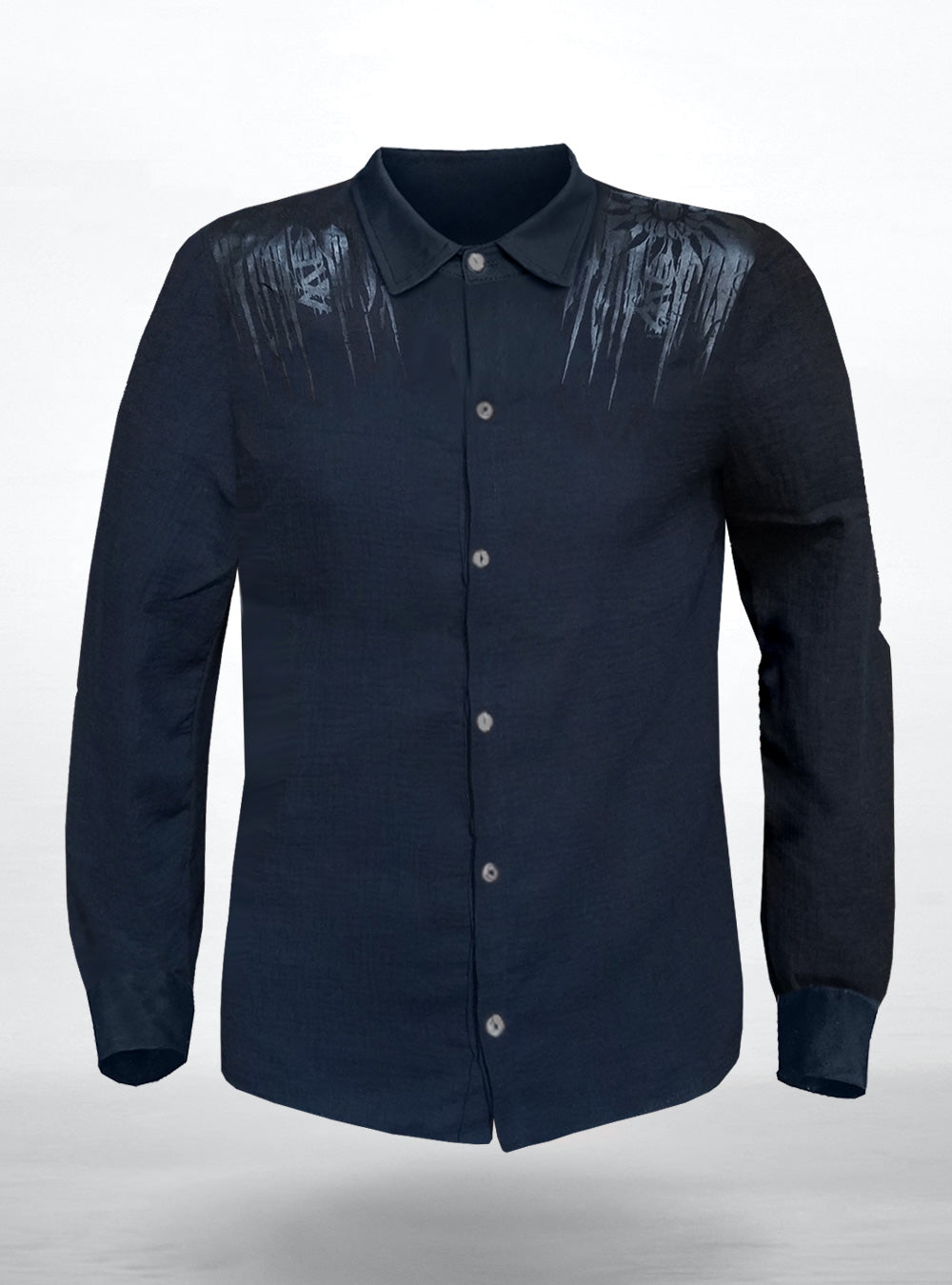 lost-b-buttoned-shirt-summer-gothic-men-viscose | HybridPunkBerlin