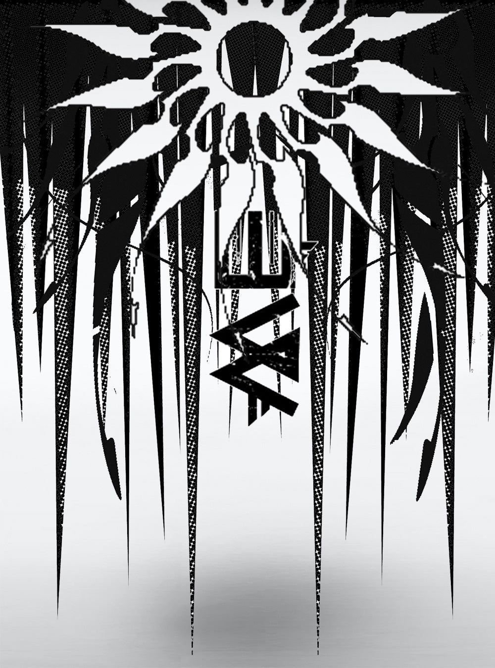 lost-b-print-design-male-shirt-gothic | HybridPunkBerlin