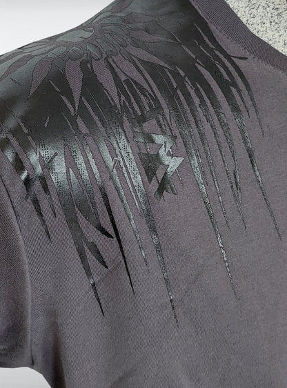 lost-b-shirt-men-anthracite-detail-hpb | HybridPunkBerlin