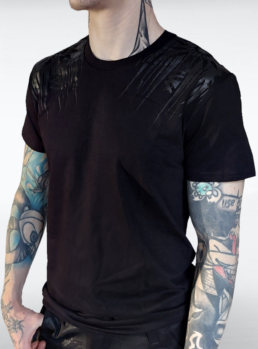 lost-b-shirt-men-black-gothic | HybridPunkBerlin