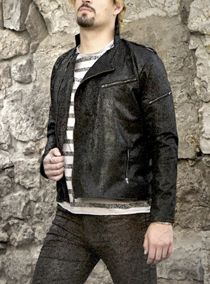 mens-biker-jacket-black-vegan-leather | HybridPunkBerlin