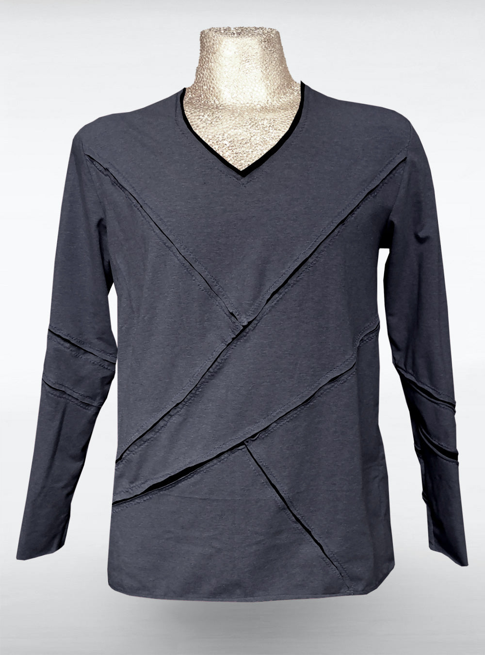 mens-heather-antracite-stone-long-sleeved-pullover | HybridPunkBerlin