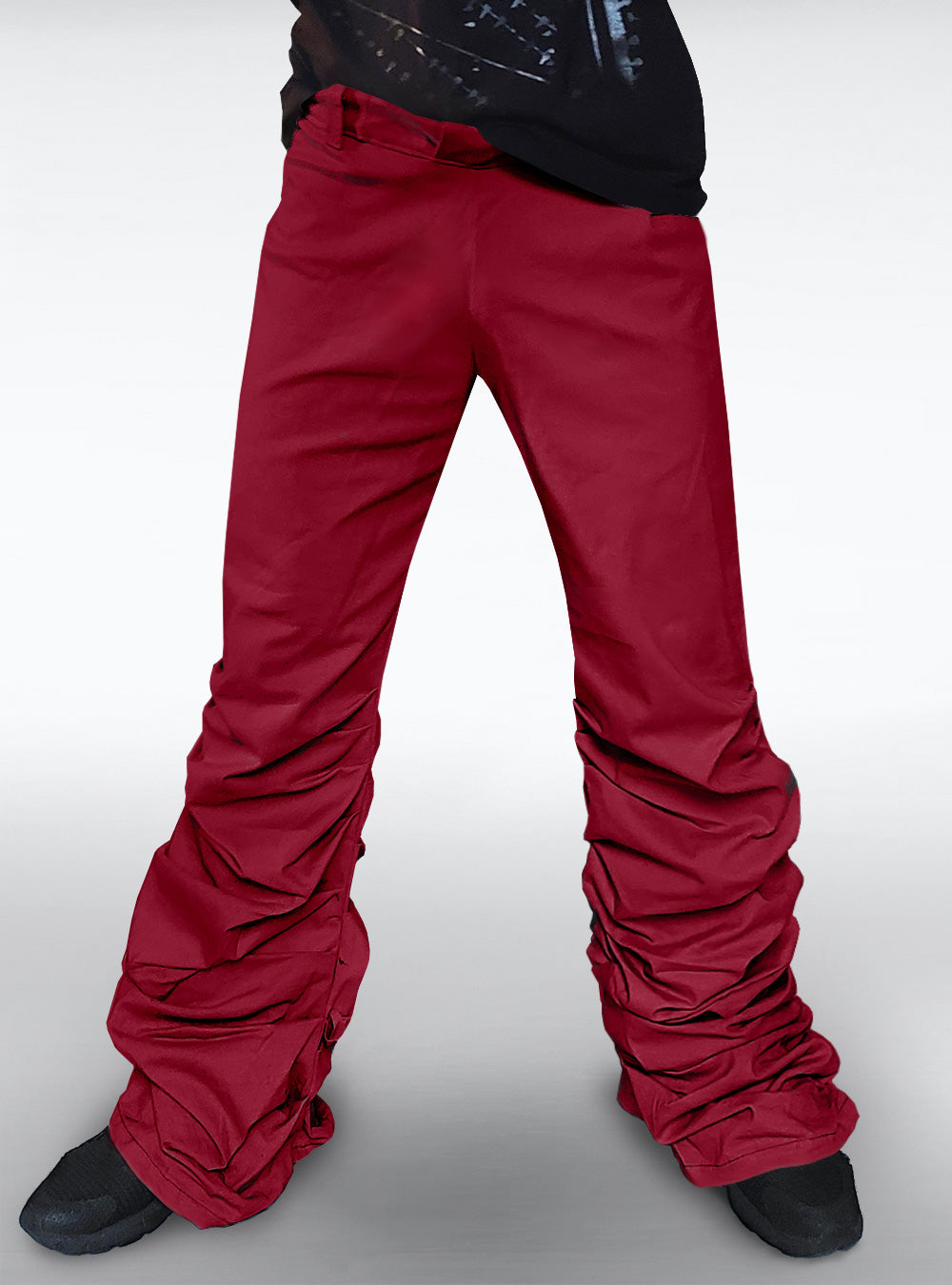 naka-pants-red-unisex-flared-wide | HybridPunkBerlin