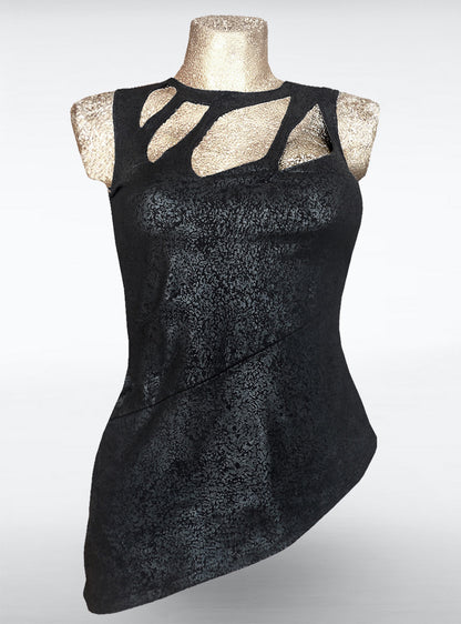 onyx-top-vegan-leather-look-black | HybridPunkBerlin