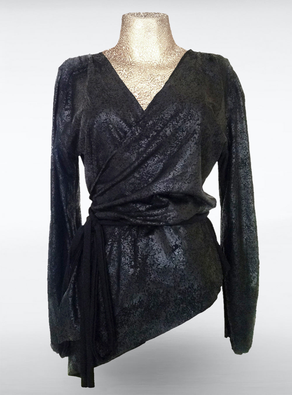 opal-tol-vegan-leather-blouse-black | HybridPunkBerlin