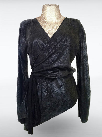 opal-tol-vegan-leather-blouse-black | HybridPunkBerlin