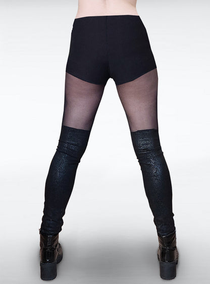 overknee-mesh-womens-leggings-black-back-view | HybridPunkBerlin