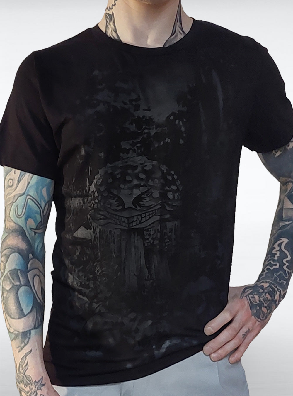 poison-mushroom-shirt-men-black | HybridPunkBerlin