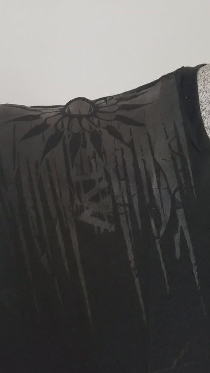 close video mens gothic shirt tribal style