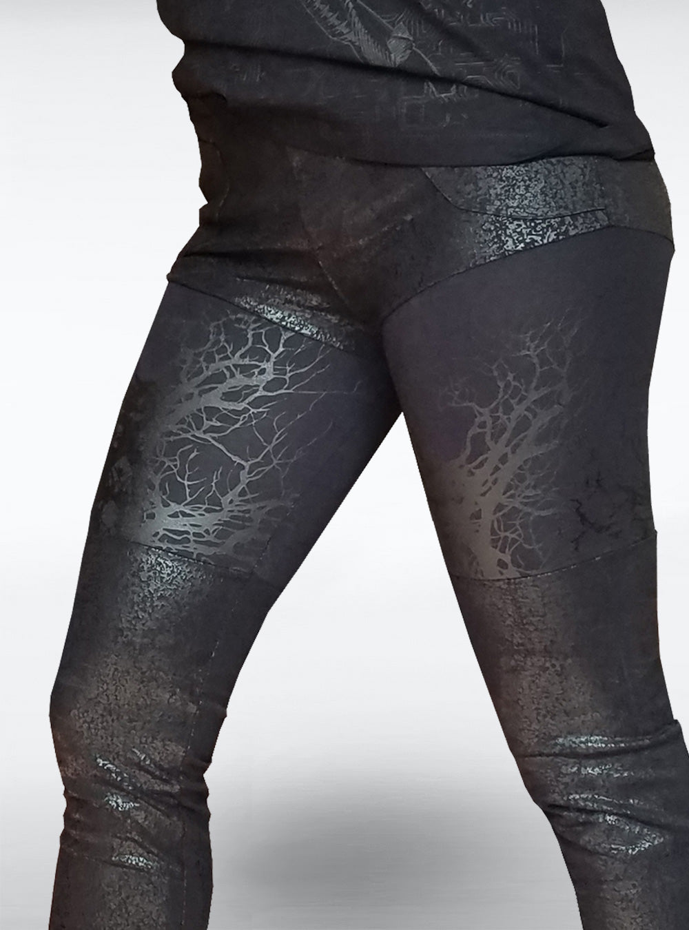 roots-leggings-black-vegan-leather-close-detail | HybridPunkBerlin