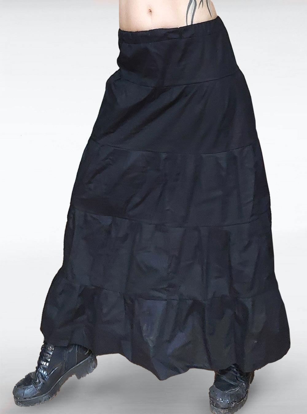 skirt-wide-black-long-victorian-gothic | HybridPunkBerlin